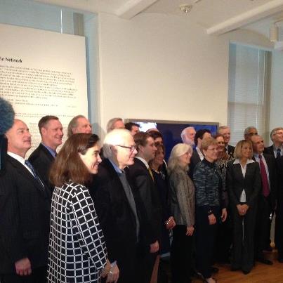 Photo: It was an honor to take part in the unveiling today of Lincoln Shatz’s exhibit The Network at the National Portrait Gallery, Smithsonian Institution. Thanks for letting me take part in this great project!