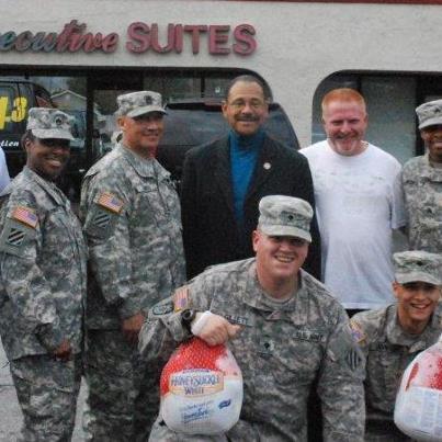 Photo: Spent time with troops on the eve of Thankgiving. Thank you for your service! US Army Fort Benning