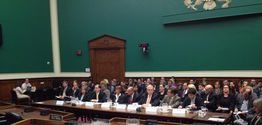 Photo: At the Health Subcommittee hearing, "Examining Options to Combat Health Care Waste, Fraud and Abuse.”