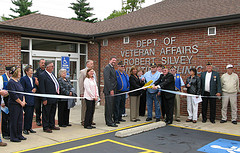 Jo Ann Cuts Ribbon of new VA Clinic--Farmington, MO
