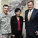 Rep. Judy Chu meets with Amb. Karl Eikenberry and Lt. Gen. William Caldwell in Afghanistan.