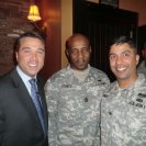 Photo: With Col. Eluyn Gines and Command Sgt. Maj. Hector Prince of Fort Hamilton.