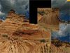 Photo: A photograph of a desert landscape that has been transformed into a puzzle