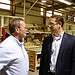Congressman Smith visits a manufacturing facility in the Third District