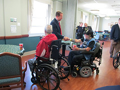 Congressman Smith meeting with veterans