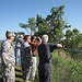 Congressman Smith and Army Corp. of Engineers officers at Missouri River Dams