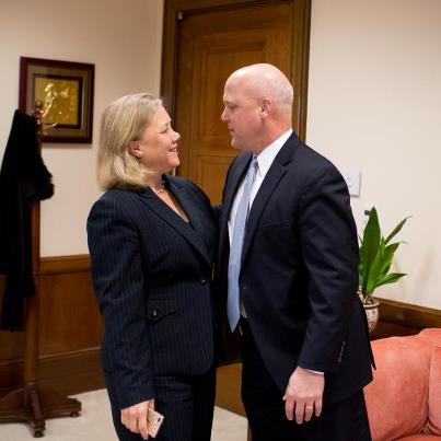 Photo: Always great to see my brother, especially when he stops by my office in Washington.