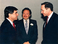 Rep. Ackerman, Rep. Schumer, and Gov. Dukakis