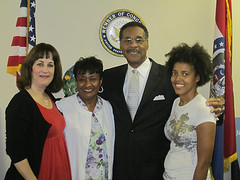 Congressman Cleaver meets with members of Nurses United in September.