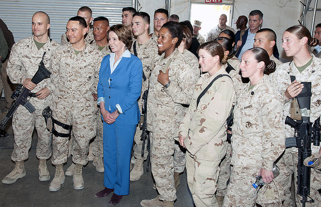 Congresswoman Pelosi meets with servicemembers in Afghanistan