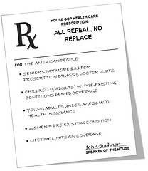 House GOP Health Care Prescription: All Repeal, No Replace