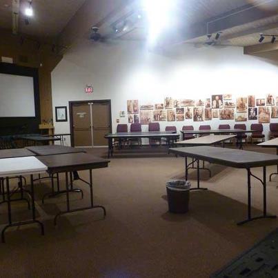 Photo: In 24 hours, this room will be filled with vendors. We have given away every table we have, so there should be close to 35 vendors selling all sorts of exiciting and beautiful things. We open at 9:00 for visitors, so we will be expecting you! (MKB).