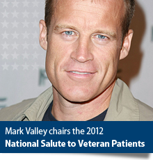 Link to National Salute to Veteran Patients page. Pictured: Mark Valley, Actor and Chairman of the 2012 National Salute to Veteran Patients.