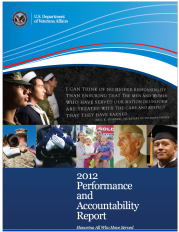 Cover of the 2012 Performance and Accountability Report
