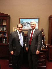 Rep. Culberson with JSC Director Mike Coats 6.20.12
