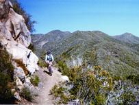 A mountain biker enjoys the beauty of Los Padres National Forest/Courtesy National Forest Service