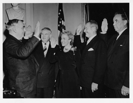 Margaret Chase Smith Taking Oath. Jan 3, 1949