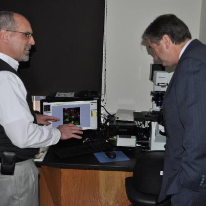Photo: Today, I had the opportunity to tour Cell Signaling Technology (CST) Inc. in Danvers – a company working on breakthrough science for cancer research. CST has grown from a staff of 7 employees to 470 and is an example of how support and funding for research and development expands business opportunity and grows jobs locally.