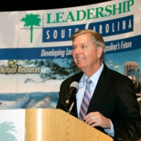 Photo: U.S. Senator Lindsey Graham was honored with the "Walking the Path of Leadership Award" during the Dick and Tunky Riley Legacy of Leadership Awards luncheon for Leadership South Carolina.