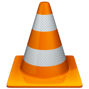 Large Orange VLC media player Traffic Cone Logo