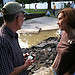 Rep. Hayworth with Warwick Town Supervisor Michael Sweeton at the collapsed Park Way bridge in the Village of Warwick.