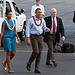 Congresswoman Mazie Hirono Greets President Barack Obama Home to the Islands
