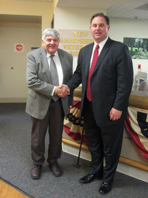 Representative Guinta met with Barry Conway at the New Hampshire Veteran's Home in Tilton, NH