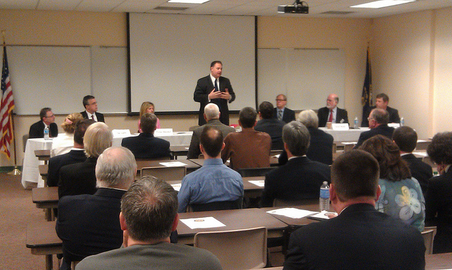 Congressman Guinta addressed the audience at his Manufacturing Summit at Great Bay Community College in Portsmouth, NH