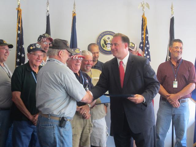 Congressman Guinta gave special recognition to volunteer DAV drivers for their work with New Hampshire veterans.