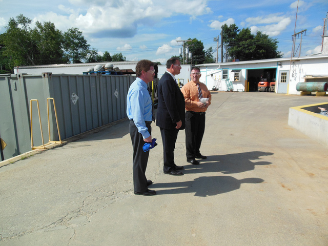Congressman Guinta tours the facility at JCI Jones Chemicals