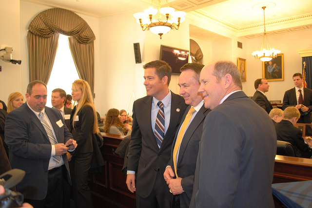 Reid, Congressman Sean Duffy and former Gov.Tommy Thompson