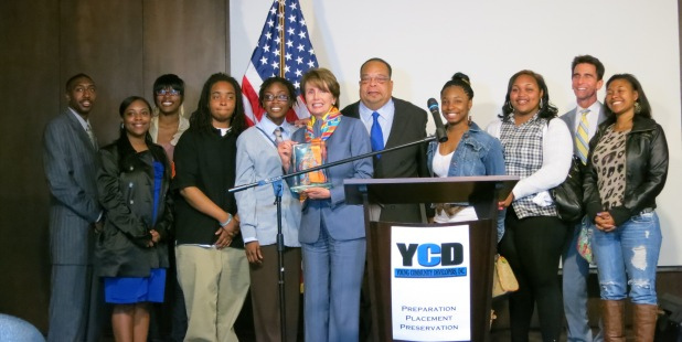 Congresswoman Pelosi with the Young Community Developers