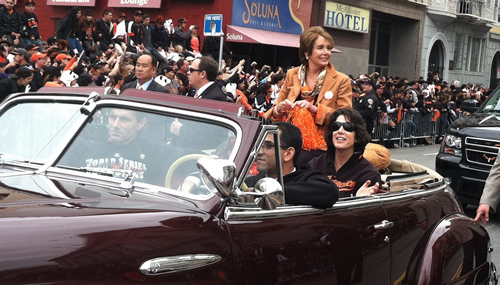 ngresswoman Pelosi at the San Francisco World Series Parade