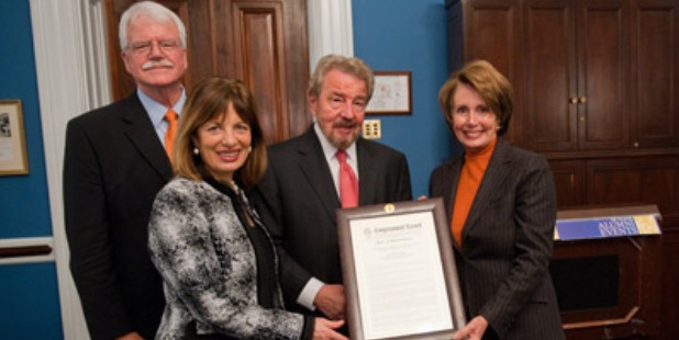 Congresswoman Pelosi Honors Dr. Robert Corrigan
