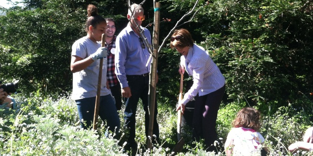 Congresswoman Pelosi Joins Volunteers at National AIDS Memorial Grove