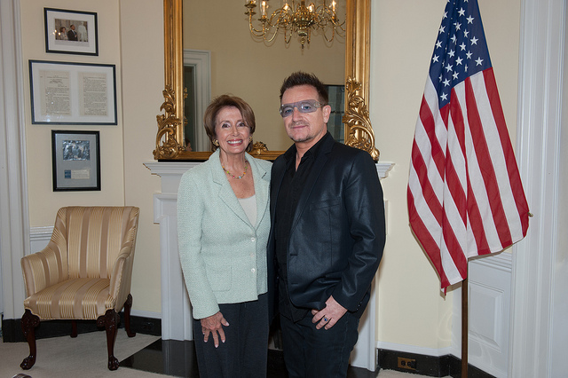 Congresswoman Pelosi Meets with Bono