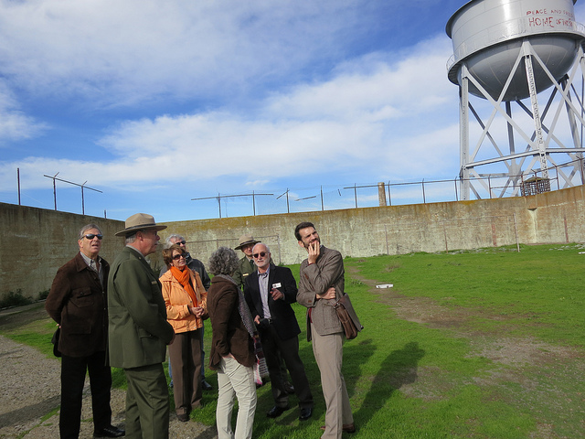 Congresswoman Pelosi visits Alcatraz