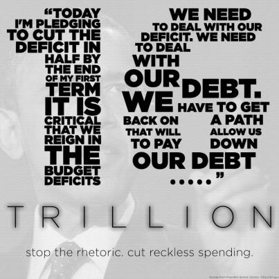 Photo: Friends, please SHARE this post if you want the President to stop the rhetoric and cut spending!