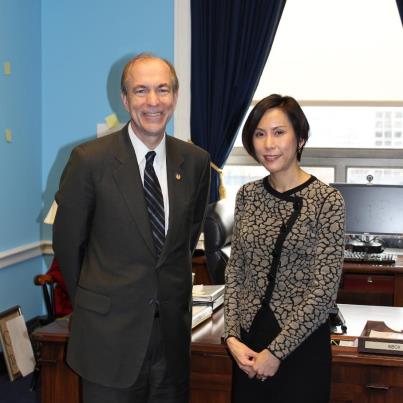 Photo: It was a pleasure to meet with 5th District resident Lisa Yue, President and Founder of the Children’s Cardiomyopathy Foundation, based in Tenafly, in my Washington, D.C. office this afternoon.