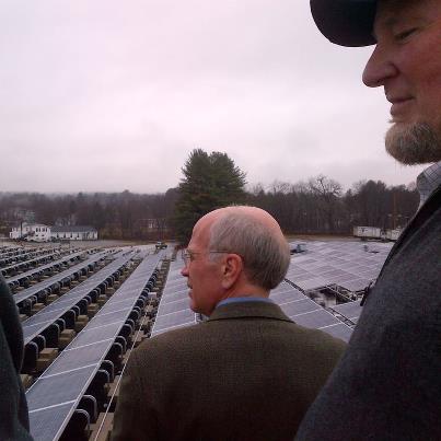 Photo: Photo of the Day: Rep. Welch checks out solar panels on the roof of Black River Produce in Springfield. Black River Produce is a wholesale food company that purchases goods from 120 Vermont farmers throughout the state. The solar panel project is expected to reduce their energy use by 50 percent.