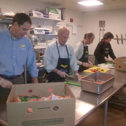 Photo: Photo of the Day: Rep. Welch helped to prepare boil in a bag serving size meals at the Vermont Foodbank in Barre. The meals take rescued produce from grocery stores, growers and farmers that might otherwise have been thrown out. The produce is prepared, frozen and then distributed throughout the state to Vermonters in need. This season, 250,000 pounds of produce was rescued and turned into meals.