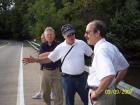 Congressman Eliot Engel accompanied Hackensack River flood control advocates Phil Bosco, Jane Stormes and Bob Dillon on a tour of the Hackensack River from Lake Tappan in Orangetown through West Nyack to Lake Deforest in Clarkstown. The Congressman called for 