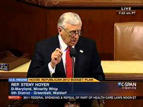 Hoyer on House Floor: Republican Budget Has Disastrous Prior...