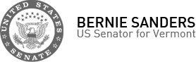 U.S. Senator Bernie Sanders, United States Senator for Vermont
