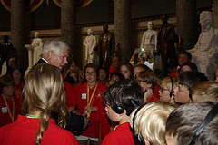 Congressman Sessions with McCulloch Intermediate School students in the US Capitol