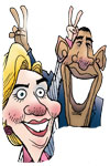 Hillary and Obama