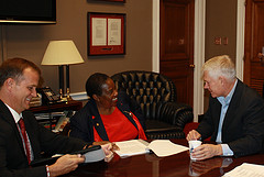 Congressman Sessions with Dallas City Councilwoman Vonceil Jones Hill