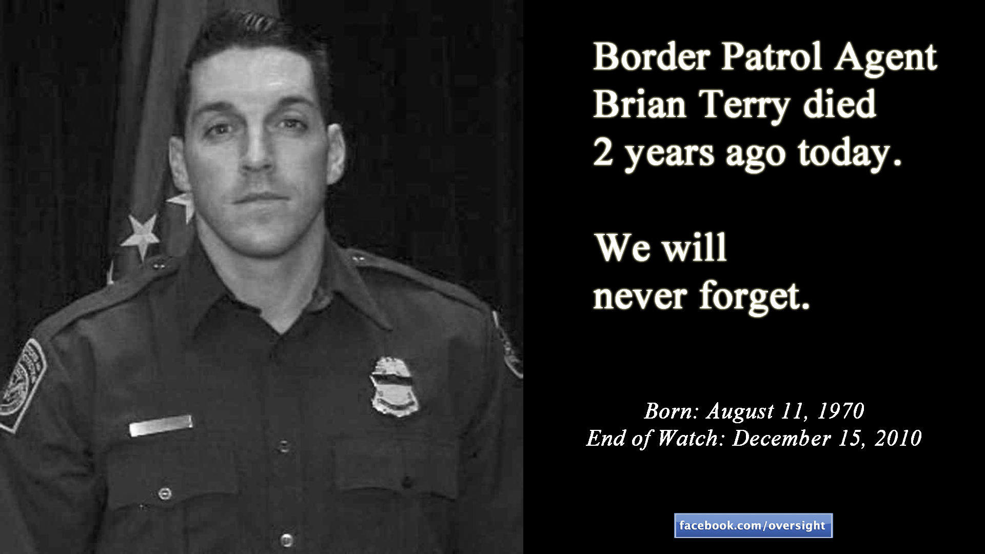Honoring the Life of Fallen Border Patrol Agent Terry