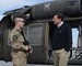 Senator Barrasso visits with Wyoming soldier Sgt. Nicolas Wohlers, who is currently stationed at Kandahar Airfield, Afghanistan.