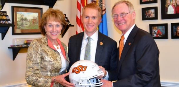 Glad to have Oklahoma State University President Burns Hargis and his wife, "First Cowgirl" Ann Hargis, stop by my DC office feature image